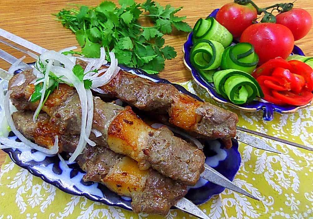 шашлык из баранины по узбекски